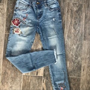 Kut from the Kloth Embroidered Ankle Skinny